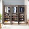 Manhattan Comfort Lee Wardrobe Closet 3.0 in Rustic Grey, 3PK 3-WC003-GY - alternate 7